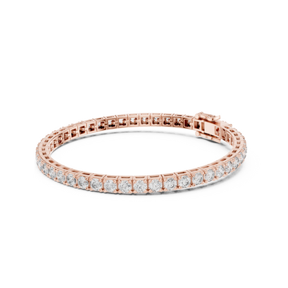 Majestic Spark Round Lab Diamond Tennis Bracelet – Precious Gift for Her