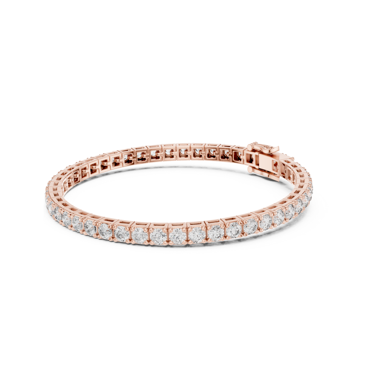 Majestic Spark Round Lab Diamond Tennis Bracelet – Precious Gift for Her