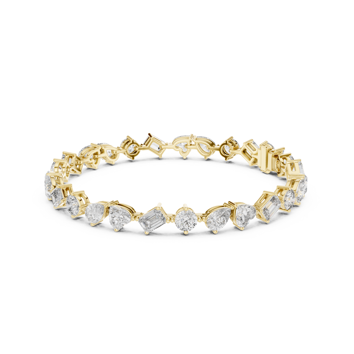 Elite Multi-Cut Lab Diamond Tennis Bracelet – view 3