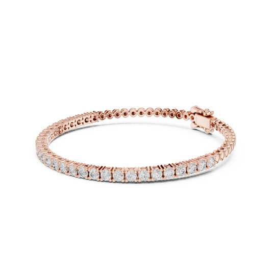 Signature Luxury Lab Diamond Tennis Bracelet for Women | Contemporary Round Cut Sparkling Bracelet for Brides, Corporate Gifts & Anniversary