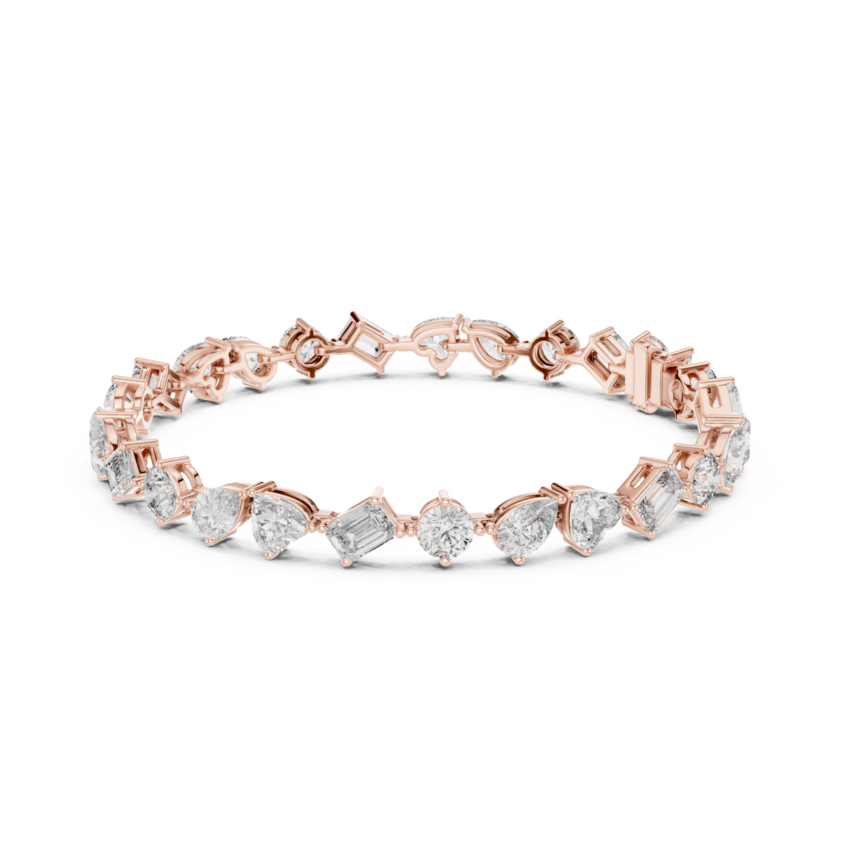 Elite Multi-Cut Lab Diamond Tennis Bracelet – view 7
