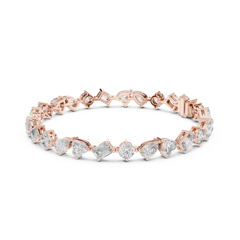 Elite Multi-Cut Lab Diamond Tennis Bracelet – view 7