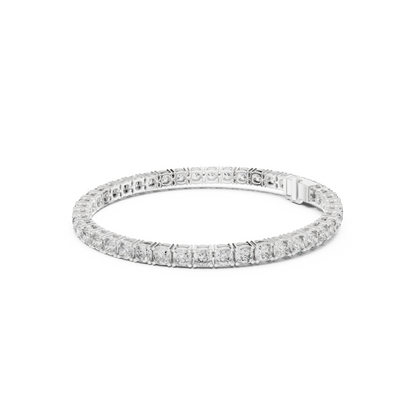 Womens Tennis Bracelet With Classic Fancy Cut Lab Diamond