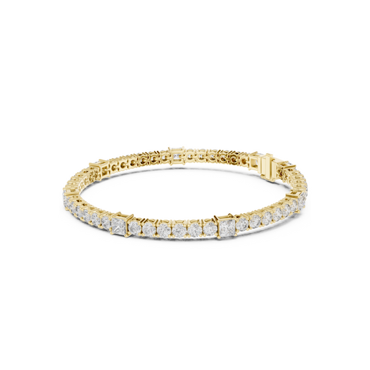 Crown of Success Lab Diamond Tennis Bracelet – Graduation Gift for Princess