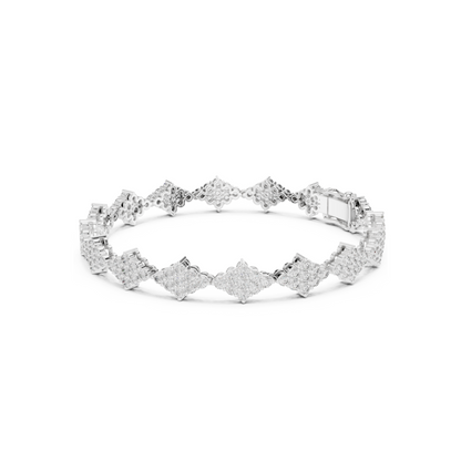 Golden Empress Lab Diamond Designer Tennis Bracelet For Women
