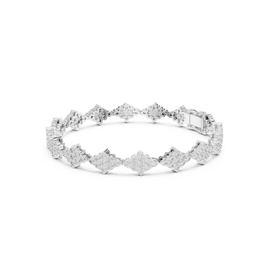 Golden Empress Lab Diamond Designer Tennis Bracelet For Women