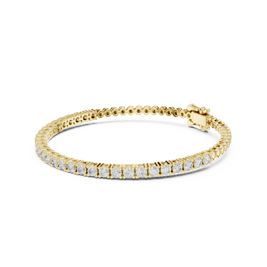 Signature Luxury Lab Diamond Tennis Bracelet for Women | Contemporary Round Cut Sparkling Bracelet for Brides, Corporate Gifts & Anniversary