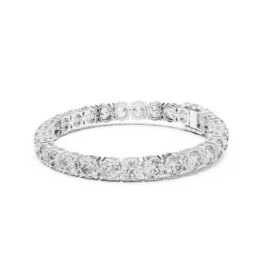 Queenly Crafted Lab Diamond Tennis Bracelet