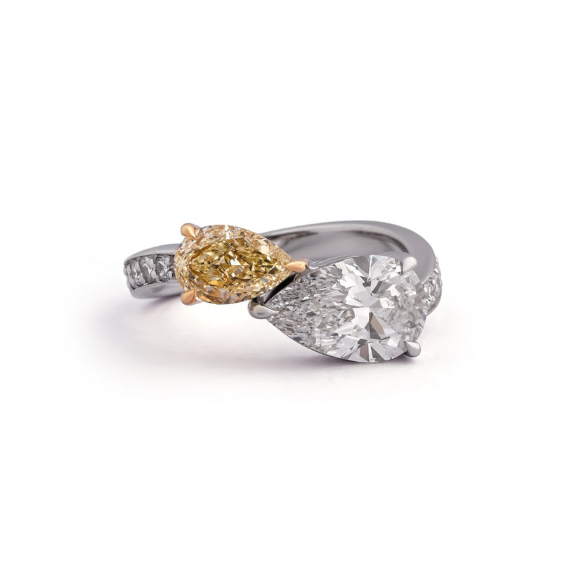 Aurelia Marquise Cascade Sculptural Band — view 2