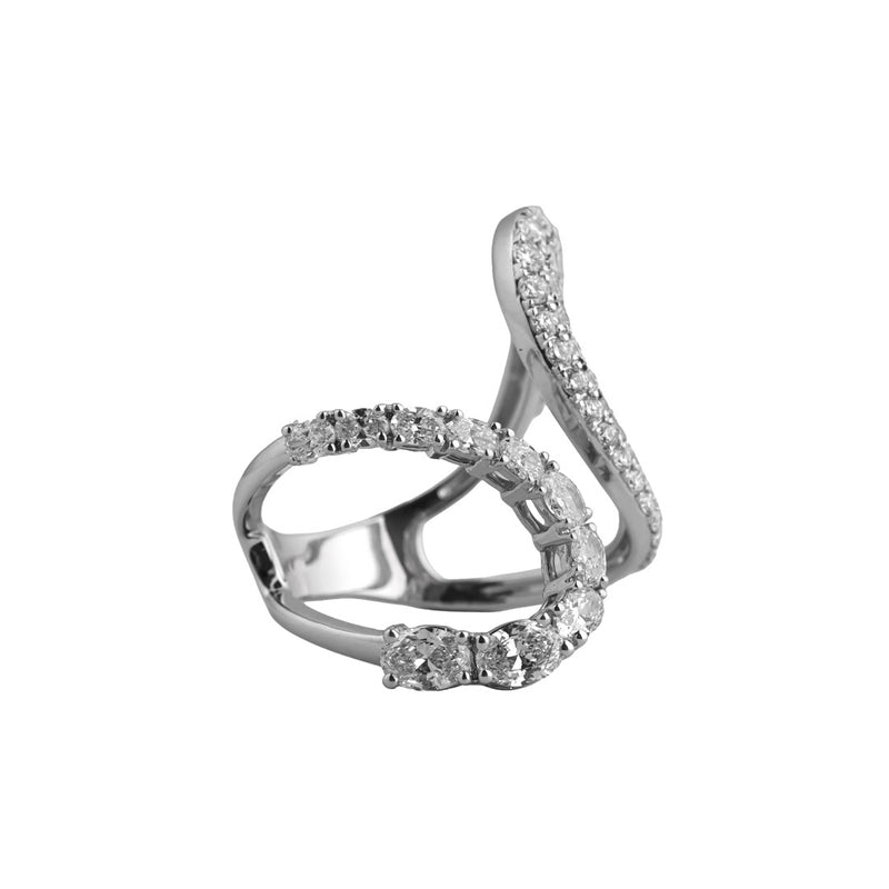 Infinity Loop Pavé Runway Ring — view 4