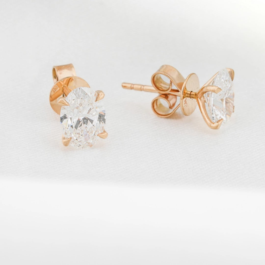 2.10 Ct Fancy-Cut Lab-Grown Diamond Earrings — view 1