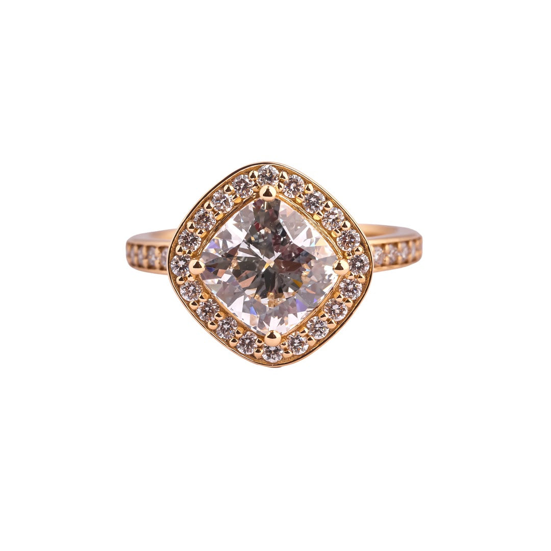 Twin Dew Pear Open Bypass Ring — view 2