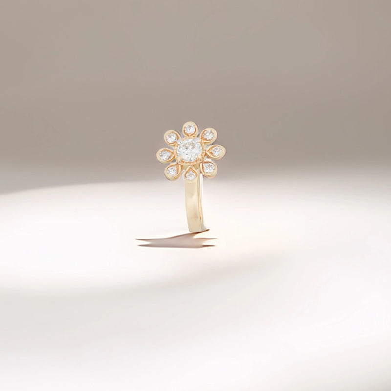 0.13 Ct Round Lab-Grown Diamond Nose Pin — view 1