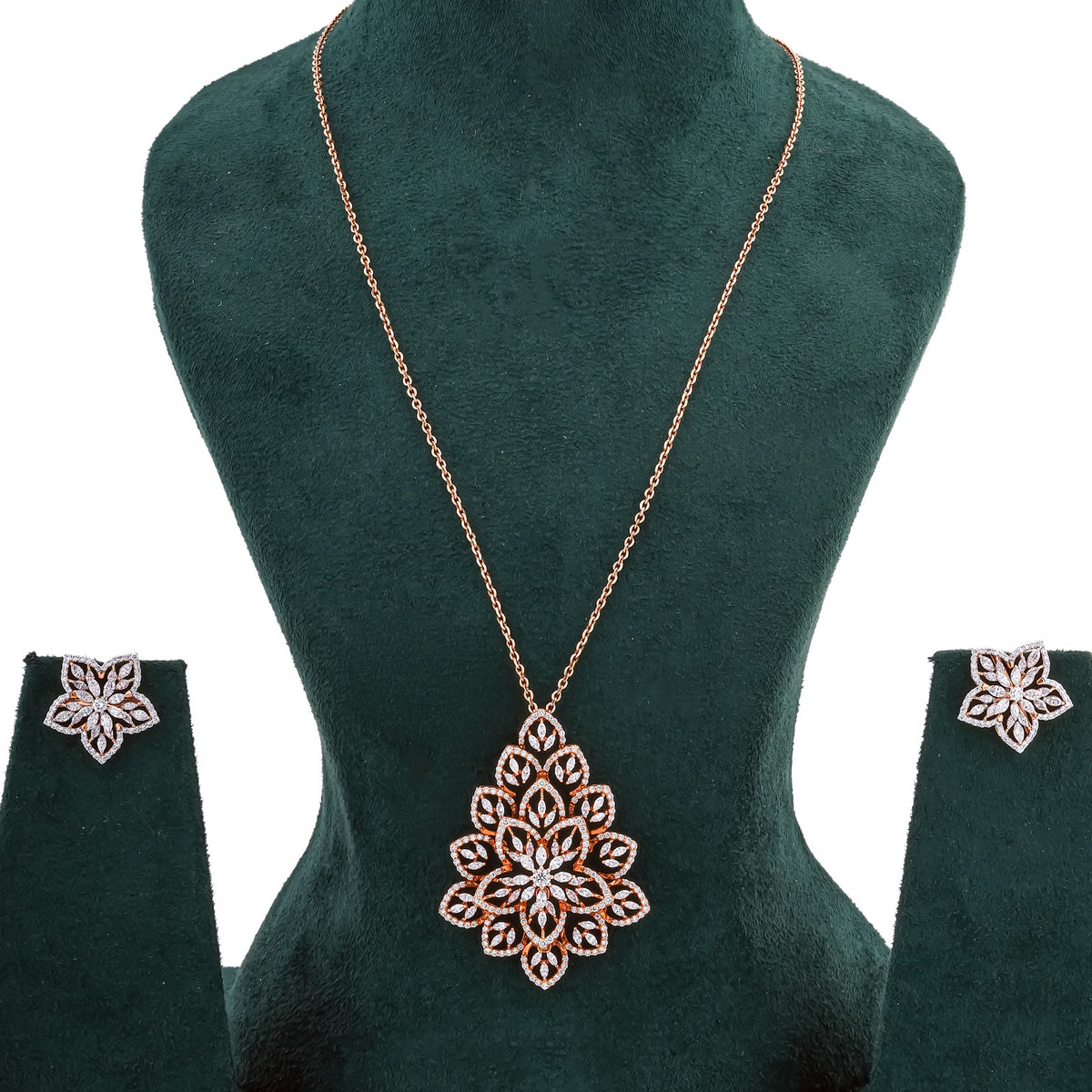 2.82 Carat Lab-Grown Diamond Pendant Set for Women - view 2