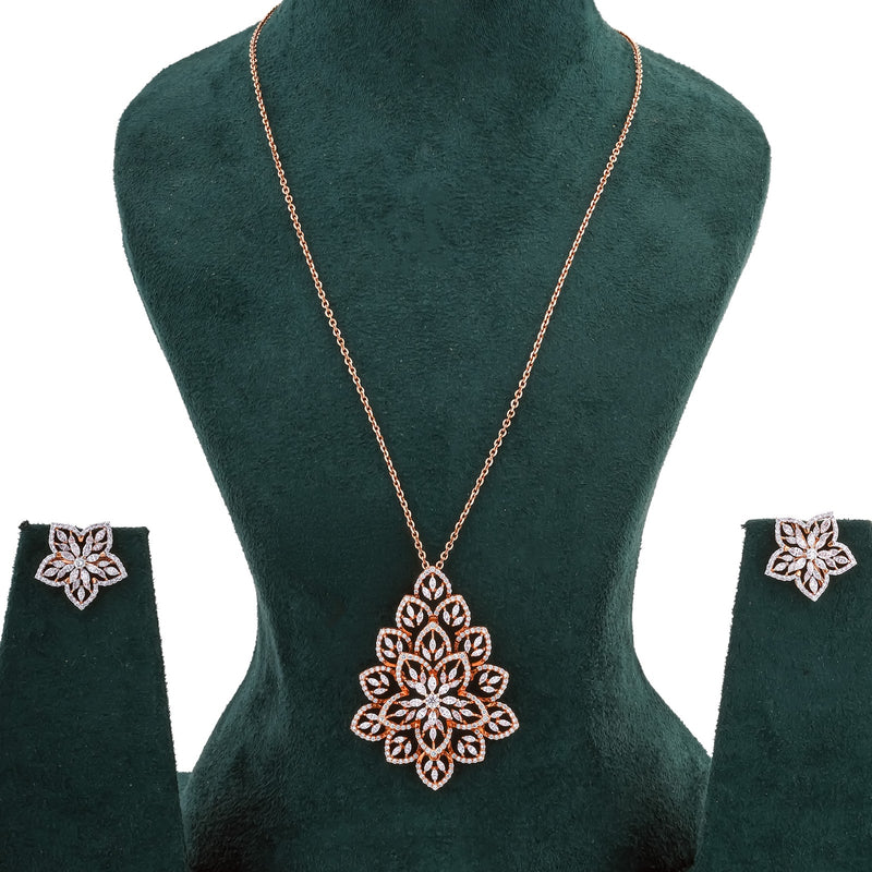 2.82 Carat Lab-Grown Diamond Pendant Set for Women - view 2