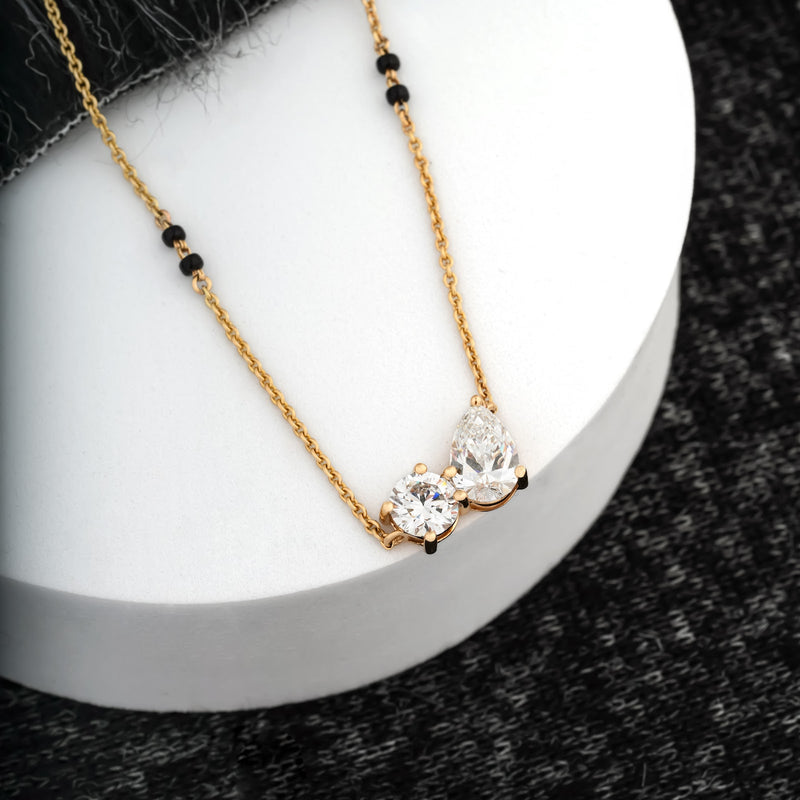 2.51 Carat Lab-Grown Diamond Mangalsutra for Women - view 2