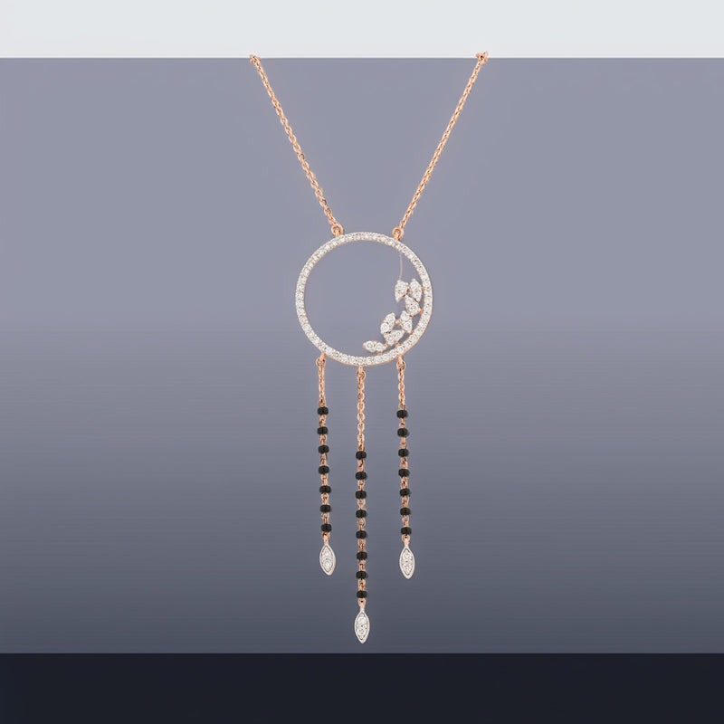 1.06 Carat Lab-Grown Diamond Mangalsutra with Colour Stones for Women - view 2