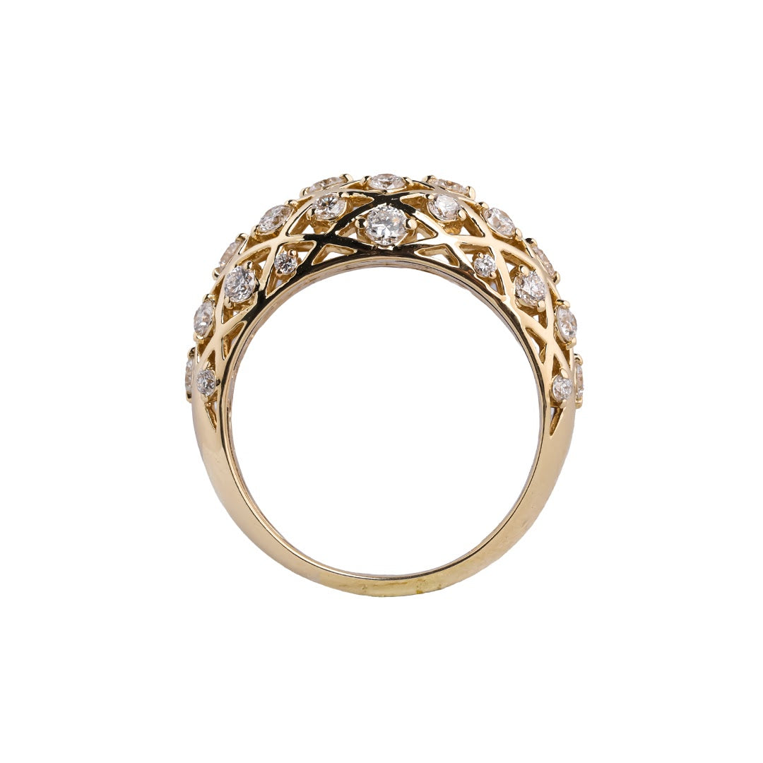 Geo Lattice Diamond Statement Band — view 4