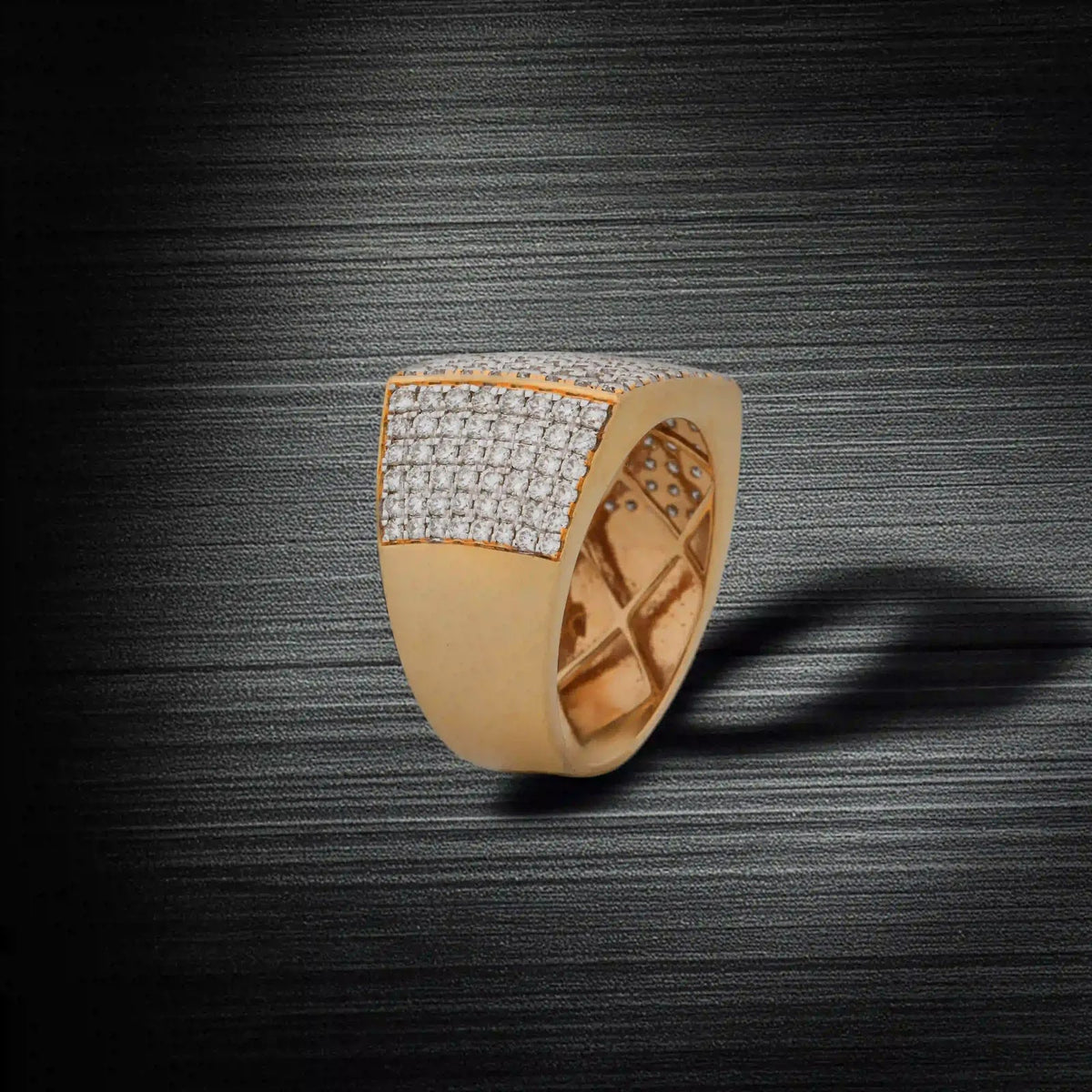 Pavé Diamond Statement Band - side view