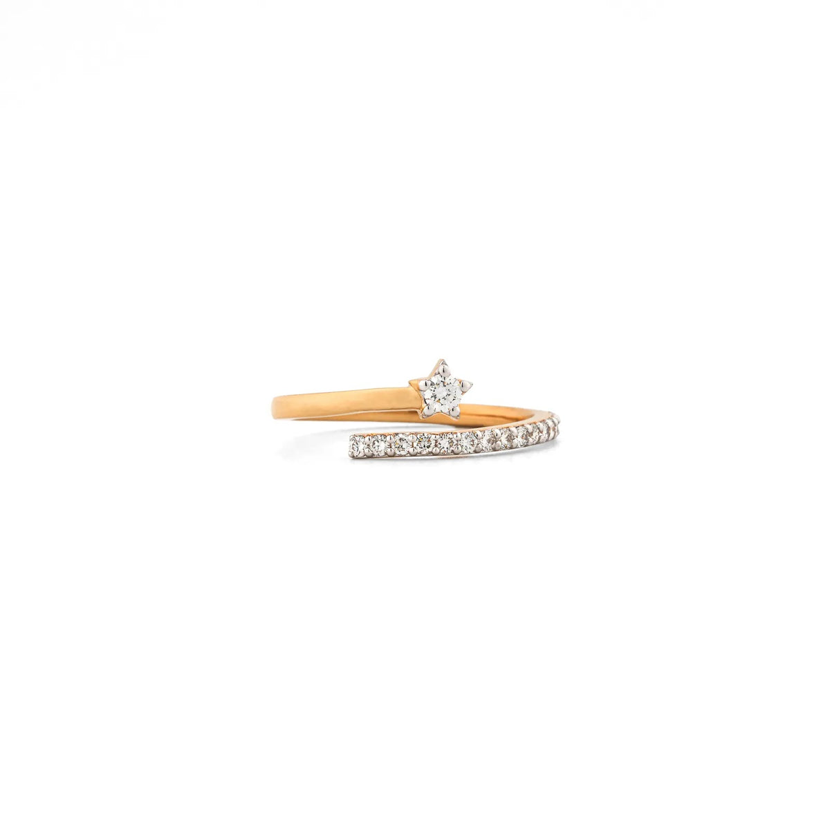 Starlight Open Pavé Ring — front view