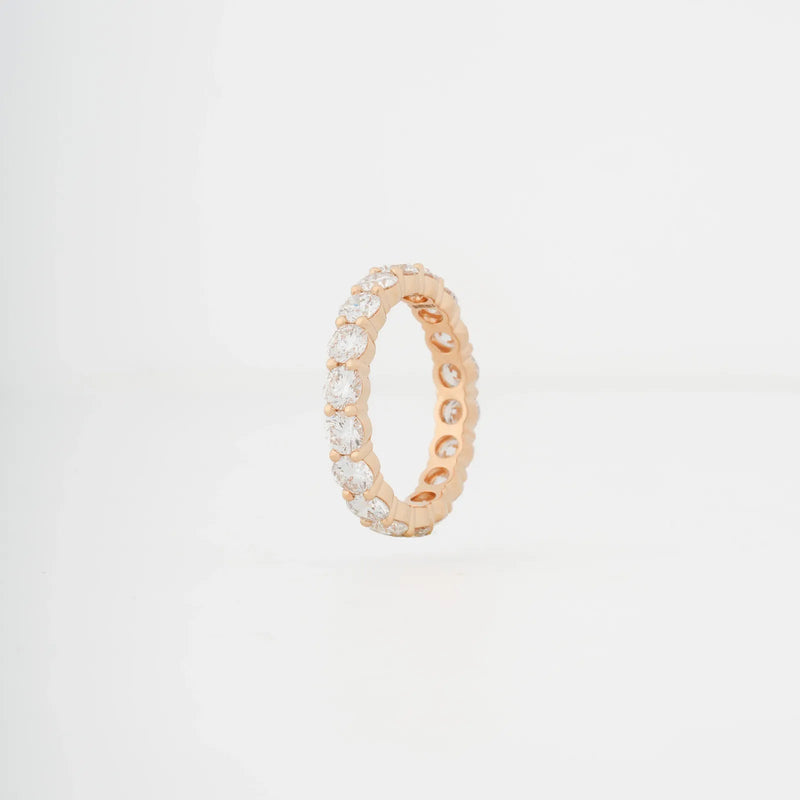 Celeste Oval Lab-Grown Diamond Band Ring - view 3