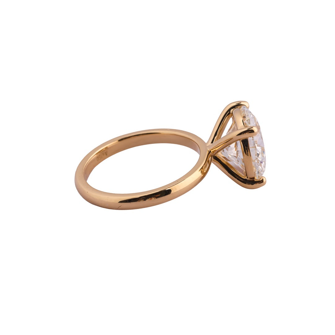 Majestic Round Classic Solitaire Ring — view 4
