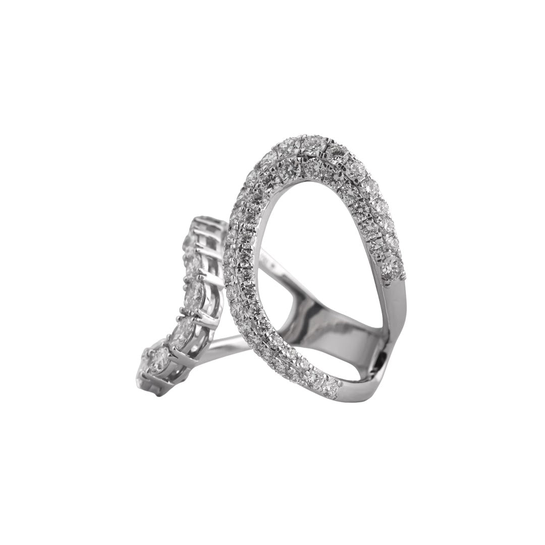Infinity Loop Pavé Runway Ring — view 2