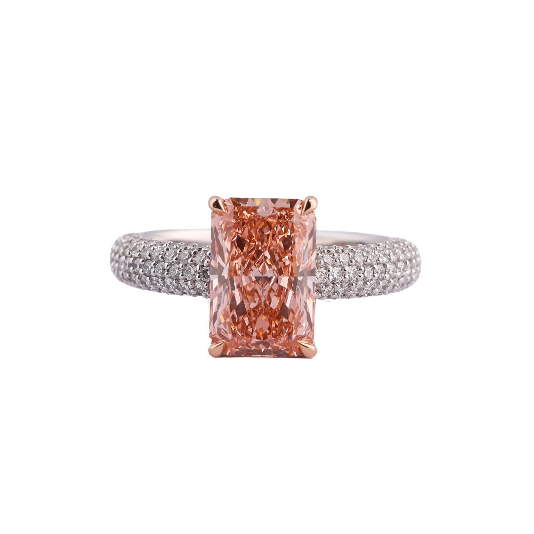 Rosé Radiant Pavé Statement Ring — view 1