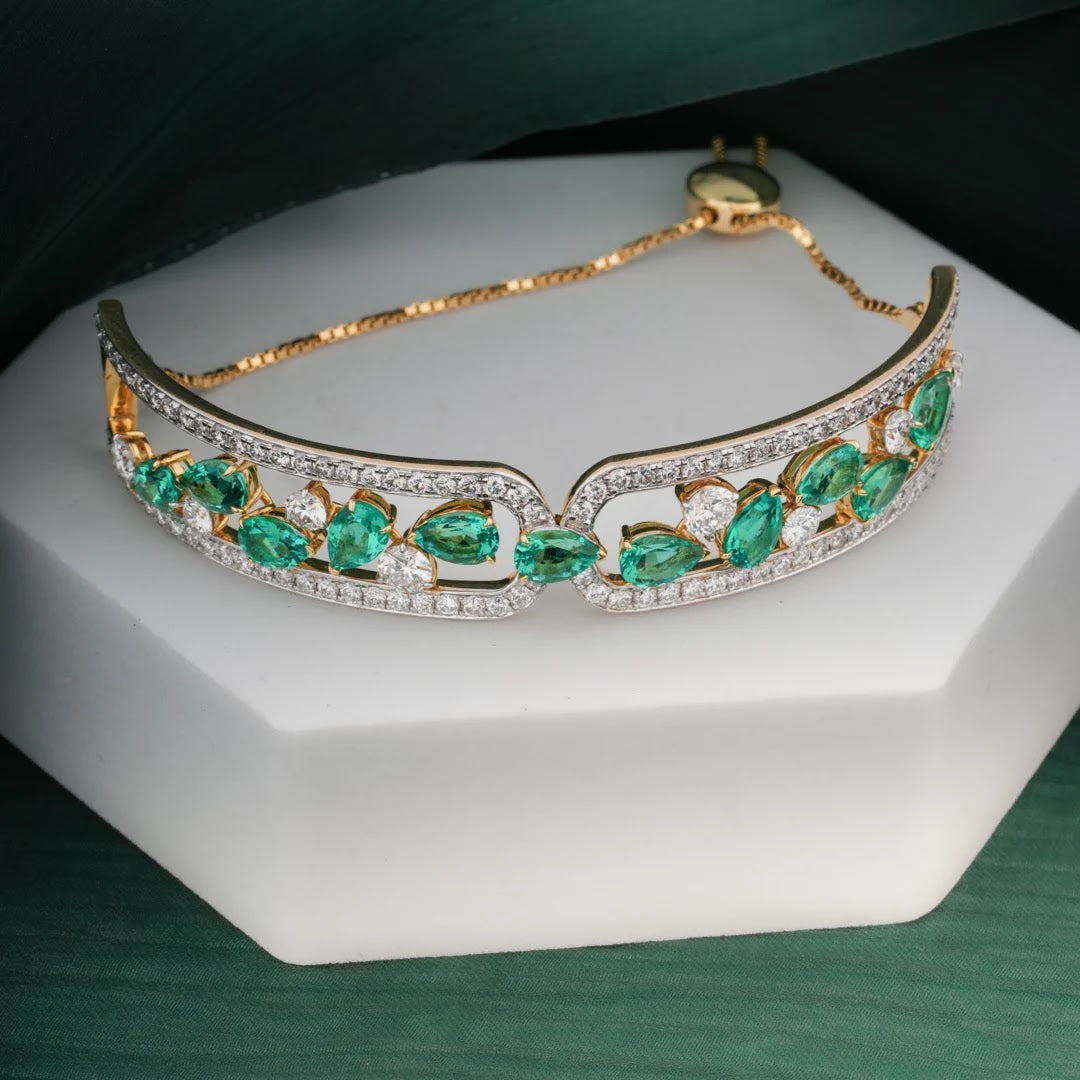2.99 Carat Lab-Grown Diamond Bracelet with Colour Stones for Women - view 1