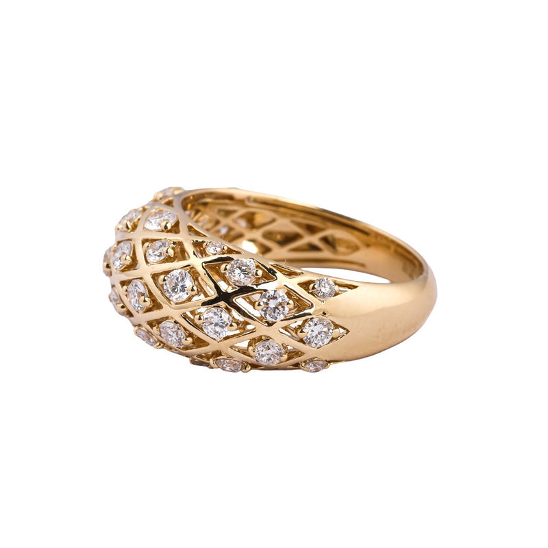 Geo Lattice Diamond Statement Band — view 2