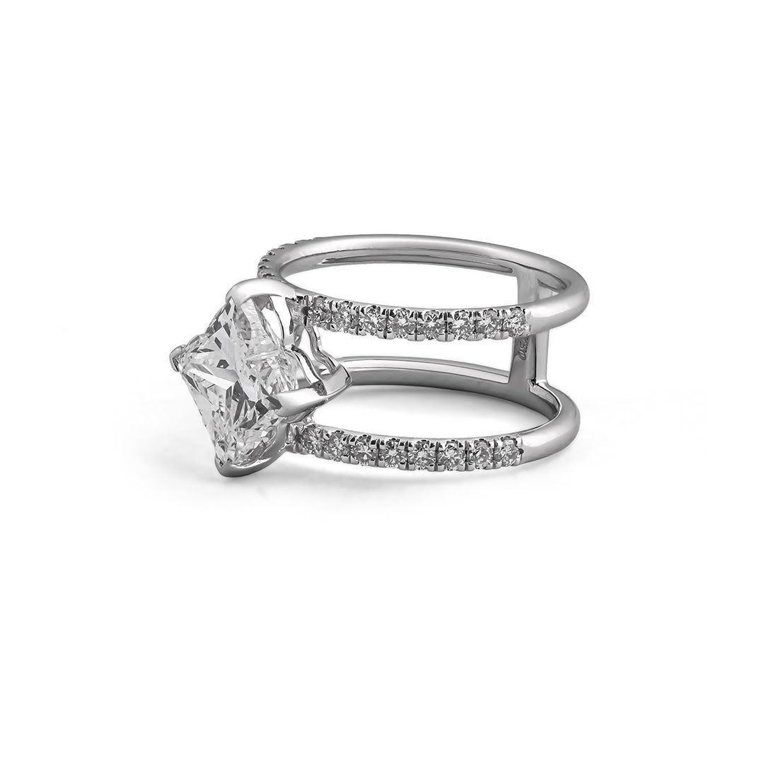 Nova Compass Marquise Split-Band Ring — view 2