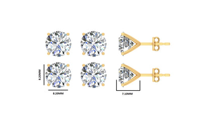 Classic Blissful Solitaire Lab Diamond Martini Studs Earrings