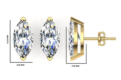 Classic Blissful Solitaire Lab Diamond Martini Studs Earrings
