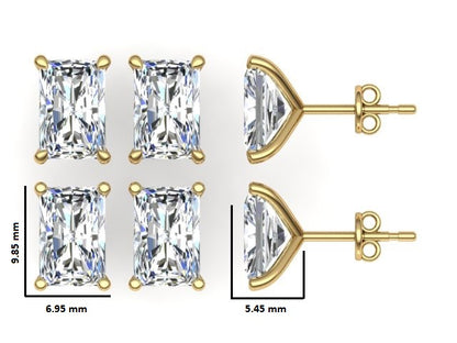 Classic Blissful Solitaire Lab Diamond Martini Studs Earrings