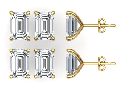Classic Blissful Solitaire Lab Diamond Martini Studs Earrings