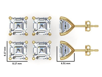 Classic Blissful Solitaire Lab Diamond Martini Studs Earrings