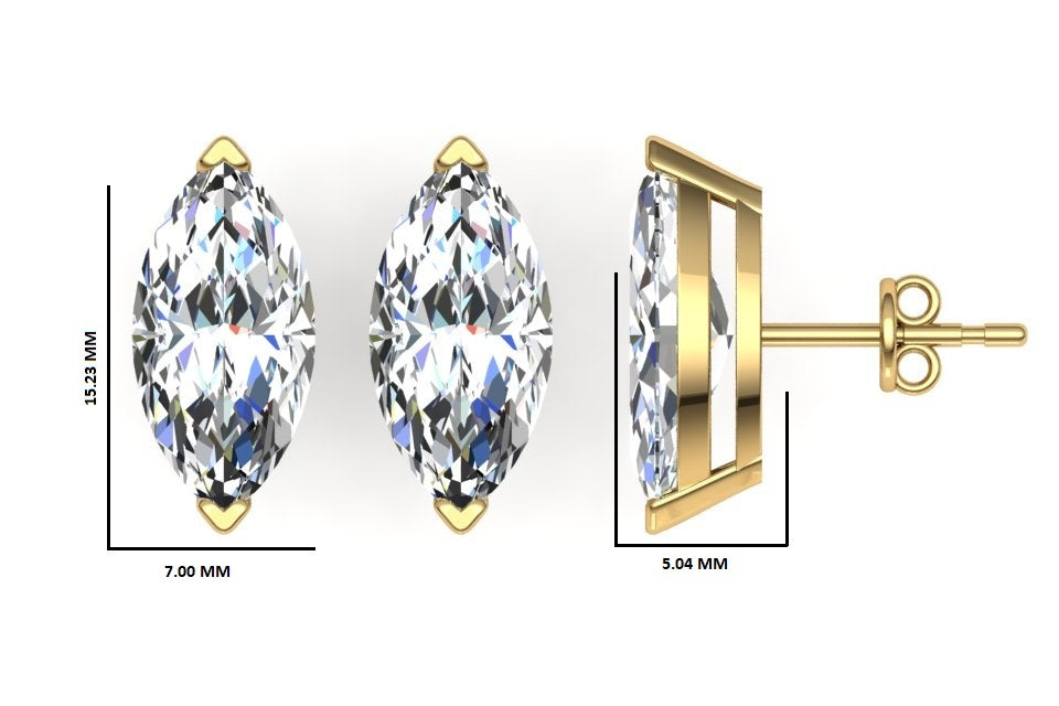 Classic Blissful Solitaire Lab Diamond Martini Studs Earrings