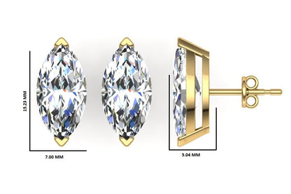 Classic Blissful Solitaire Lab Diamond Martini Studs Earrings