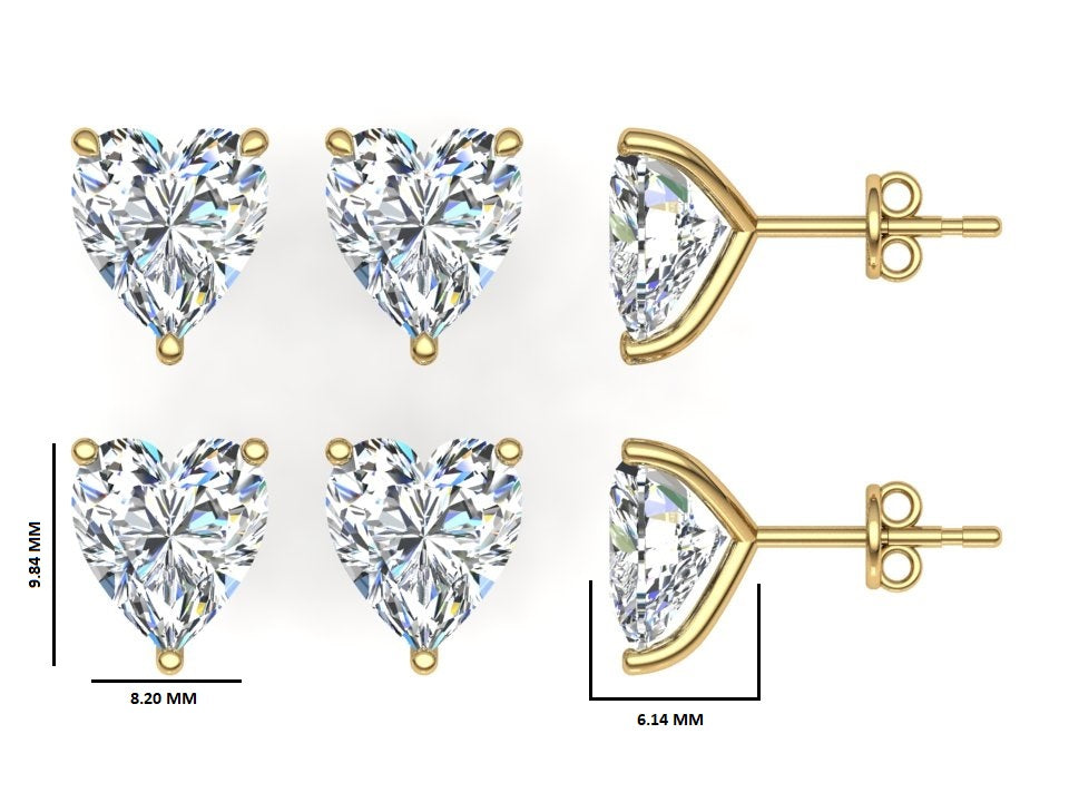 Classic Blissful Solitaire Lab Diamond Martini Studs Earrings