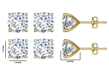 Classic Blissful Solitaire Lab Diamond Martini Studs Earrings