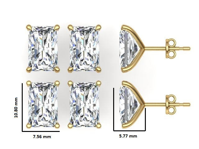 Classic Blissful Solitaire Lab Diamond Martini Studs Earrings