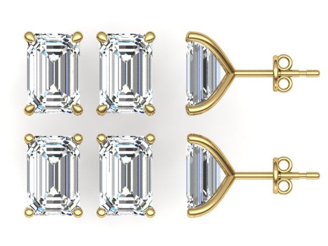 Classic Blissful Solitaire Lab Diamond Martini Studs Earrings