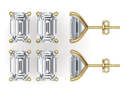 Classic Blissful Solitaire Lab Diamond Martini Studs Earrings