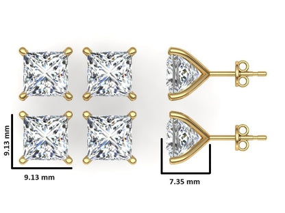 Classic Blissful Solitaire Lab Diamond Martini Studs Earrings