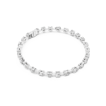 Architectural Essence Lab Diamond Multi-Cut Tennis Bracelet For Gifting