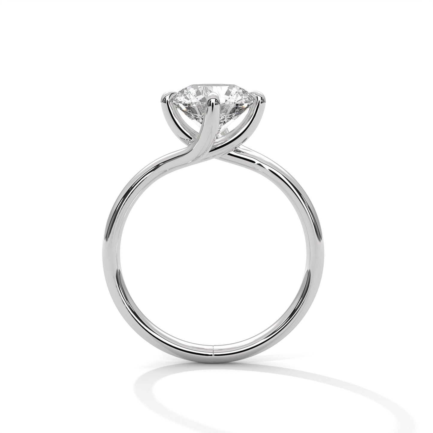 2 Carat Round Shape Timeless Appealing Lab Diamond Engagement Ring For Women