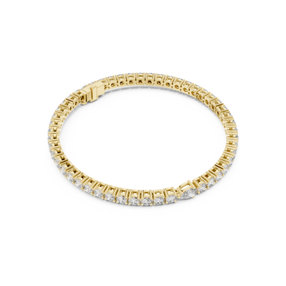 Classic Round Tennis Bracelet With Lab Diamonds