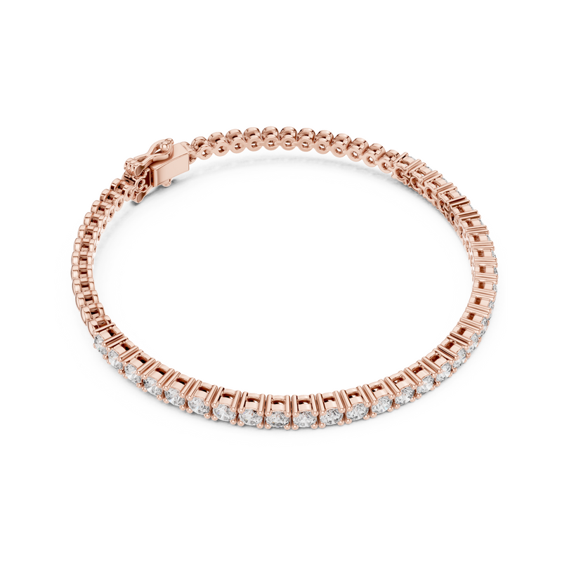 Signature Luxury Lab Diamond Tennis Bracelet for Women | Contemporary Round Cut Sparkling Bracelet for Brides, Corporate Gifts & Anniversary