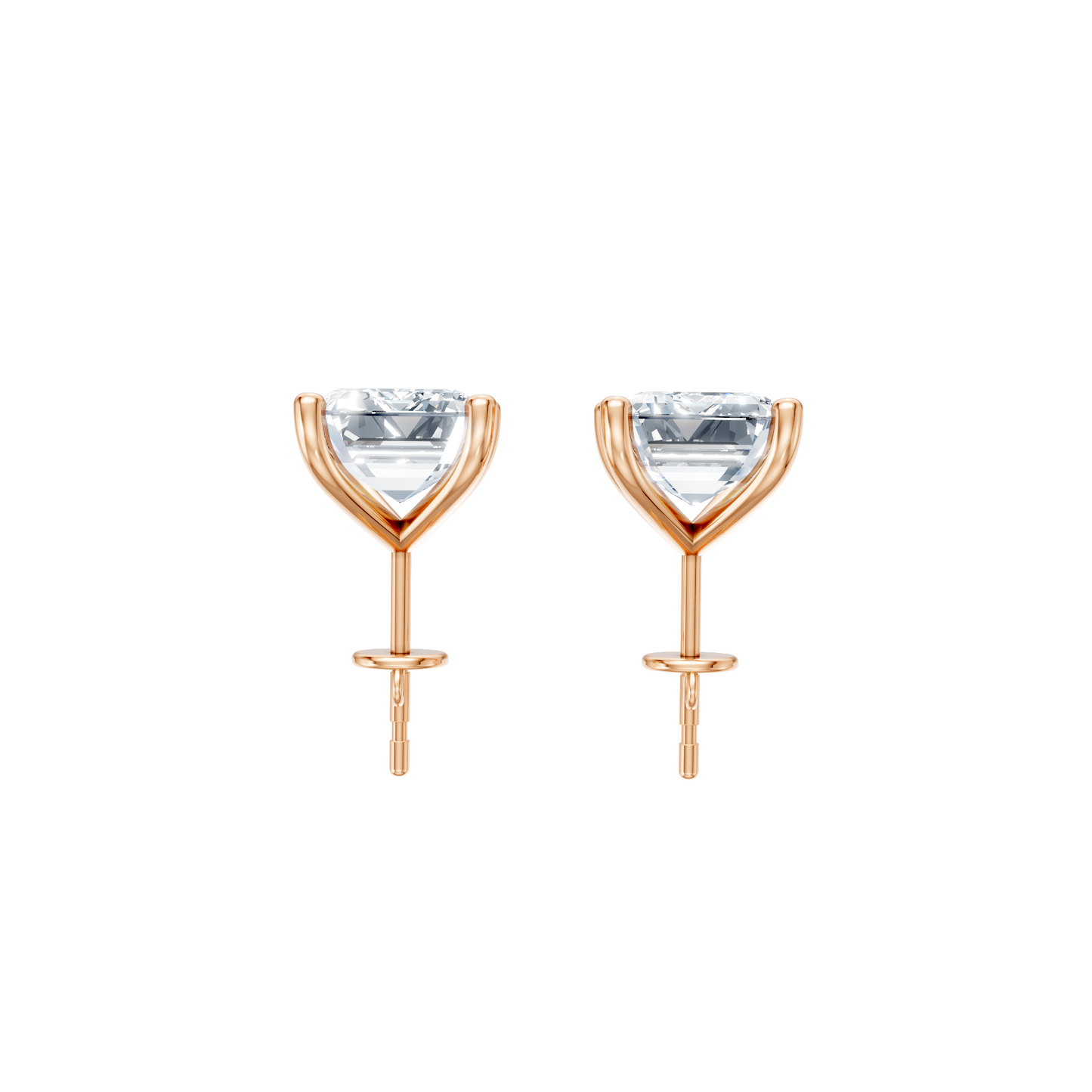 Classic Blissful Solitaire Lab Diamond Martini Studs Earrings