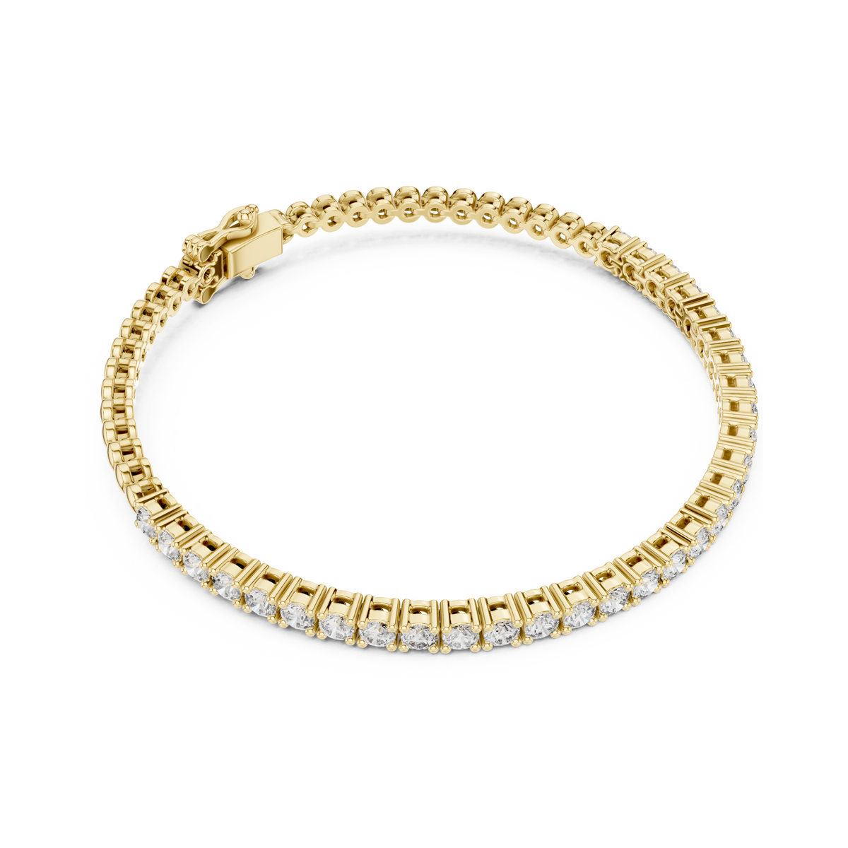 Signature Luxury Lab Diamond Tennis Bracelet for Women | Contemporary Round Cut Sparkling Bracelet for Brides, Corporate Gifts & Anniversary